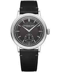 Raymond Weil Millesime Men's Automatic Small Seconds Black Leather Watch, 39.5 mm (2930-STC-60001)
Anthracite Sector Dial, Black Leather Strap, Small Seconds Hand, Stainless Steel